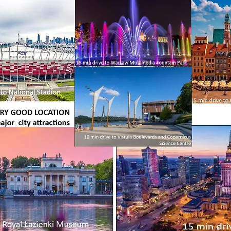 Premium Up To 5p, 15 Min To Center, Tree View, 5 Min Walk To 2 Lakes With Attractions, Vr Googles, Led Fireplace, New 아파트 바르샤바