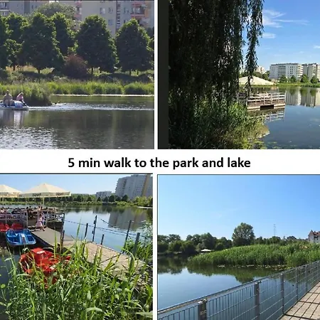 Premium Up To 5p, 15 Min To Center, Tree View, 5 Min Walk To 2 Lakes With Attractions, Vr Googles, Led Fireplace, New 公寓