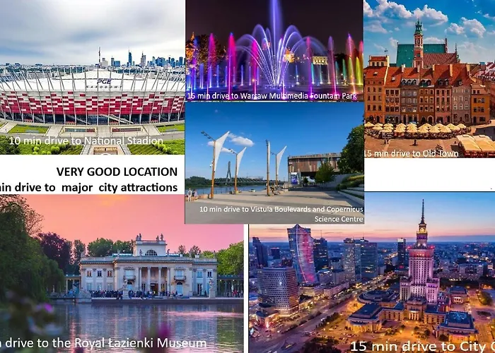 Premium Up To 5p, 15 Min To Center, Tree View, 5 Min Walk To 2 Lakes With Attractions, Vr Googles, Led Fireplace, New 아파트 바르샤바